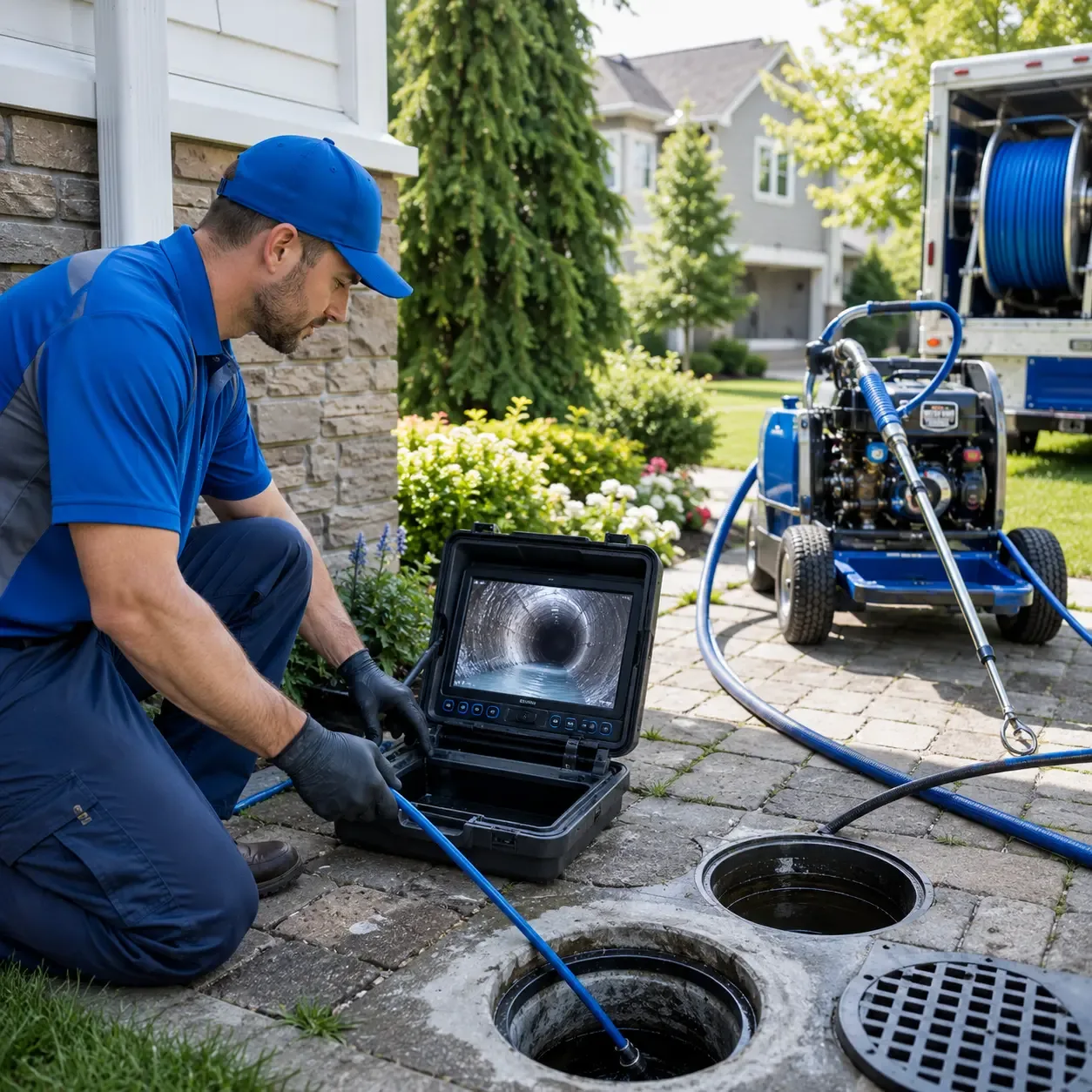 Outdoor drain cleaning professionals serving Weyauwega, WI